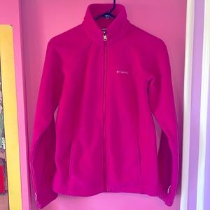 Columbia Hot Pink Fleece Zip Up